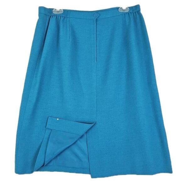 Kasper ASL ~Woman Size 16~Blue Blazer/Skirt Suit Short Sleeve Career Office Wear - Picture 12 of 16